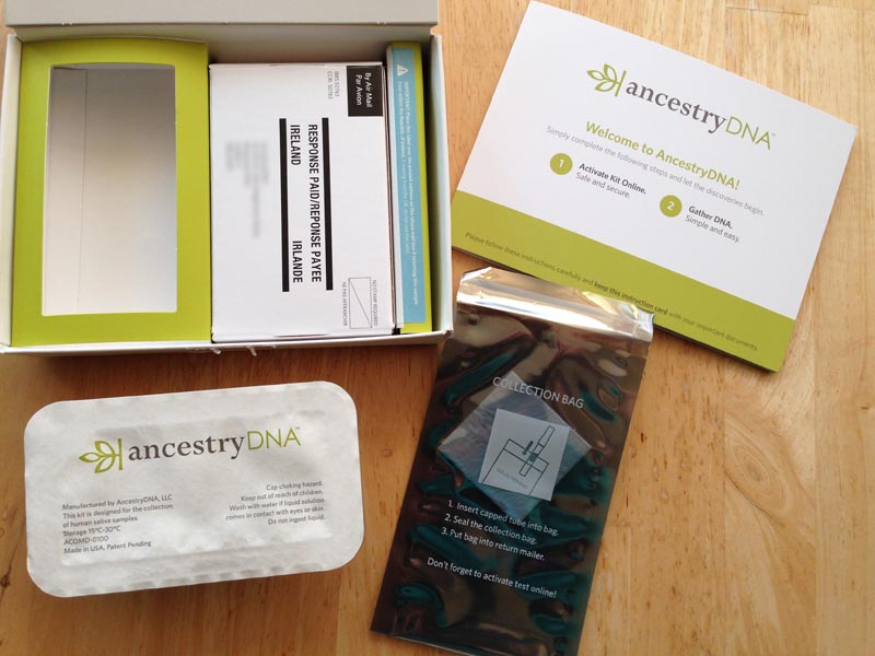 Ancestry DNA kit